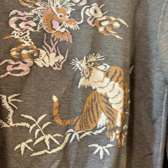 BEAMS Tiger Button Up Cardigan NEW Size XL - Picture 4 of 6